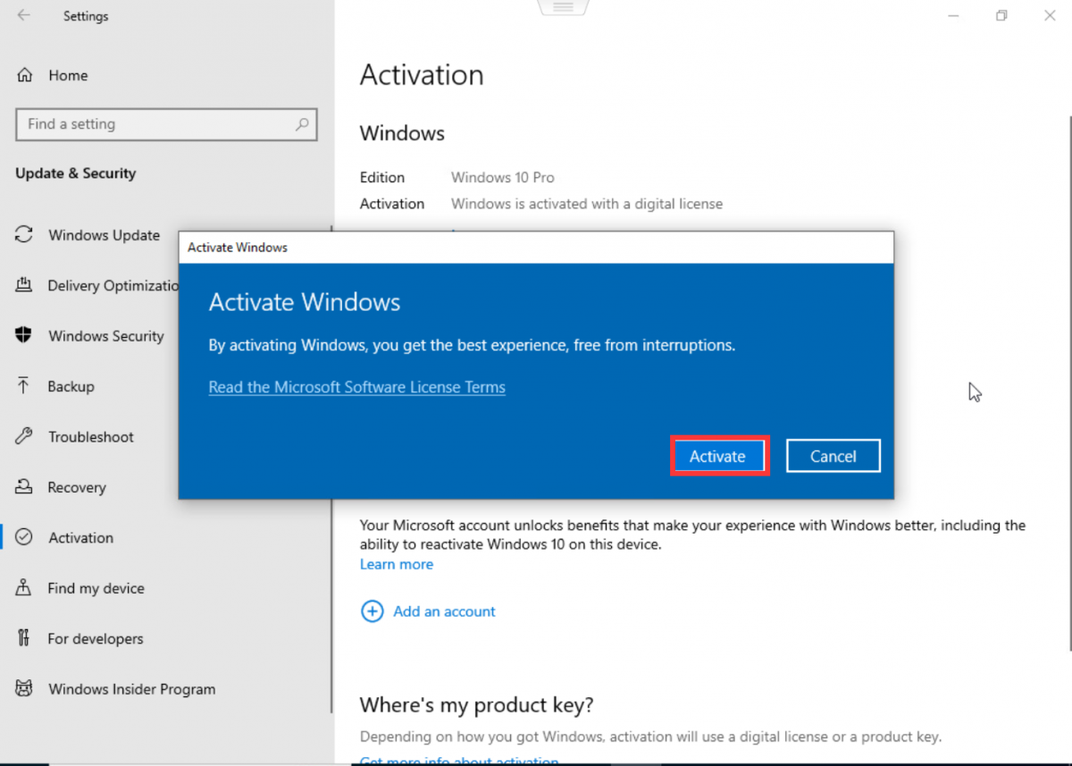 Windows 10 Key Activation Guidelines - 迷你电脑技术支持中心